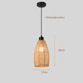 Bohemian Rattan Pendant Light for Dining Room