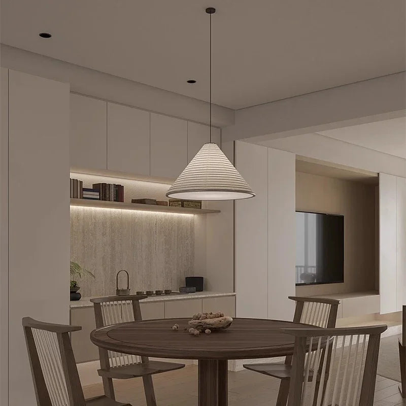 Nordic Rice Paper Pendant Light for Dining Room