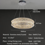 Modern Luxury Crystal Ceiling Chandelier