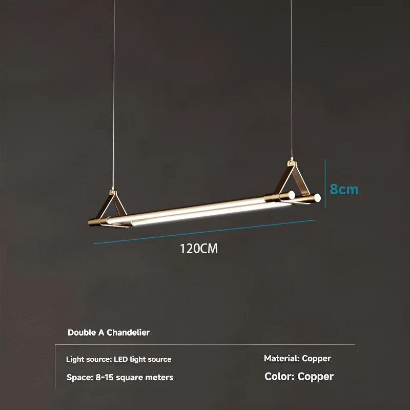 Nordic Copper Pendant Light for Dining Room