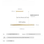 Minimalist Linear Pendant Light with Metal Finish