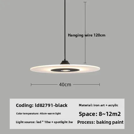 Minimalist Glass Pendant Light for Dining Room