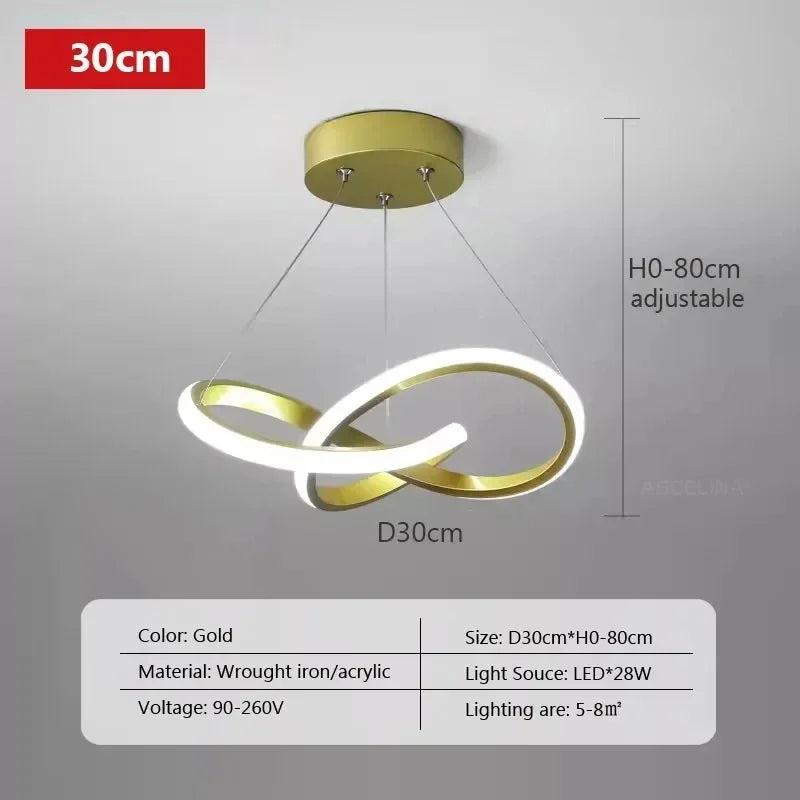 Nordic LED Pendant Light - Modern Hanging Lamp