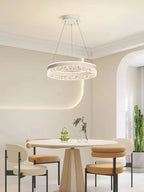 Minimalist Crystal Glass Pendant Light for Bedroom