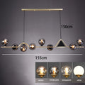 Nordic Iron Glass Pendant Light for Dining Room