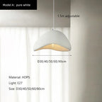Lámpara colgante de tela minimalista para comedor