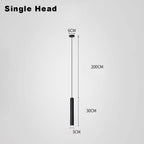 Minimalist Aluminum Pendant Light Adjustable