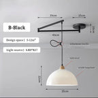 Nordic Iron Swing Arm Pendant Light for Dining Room
