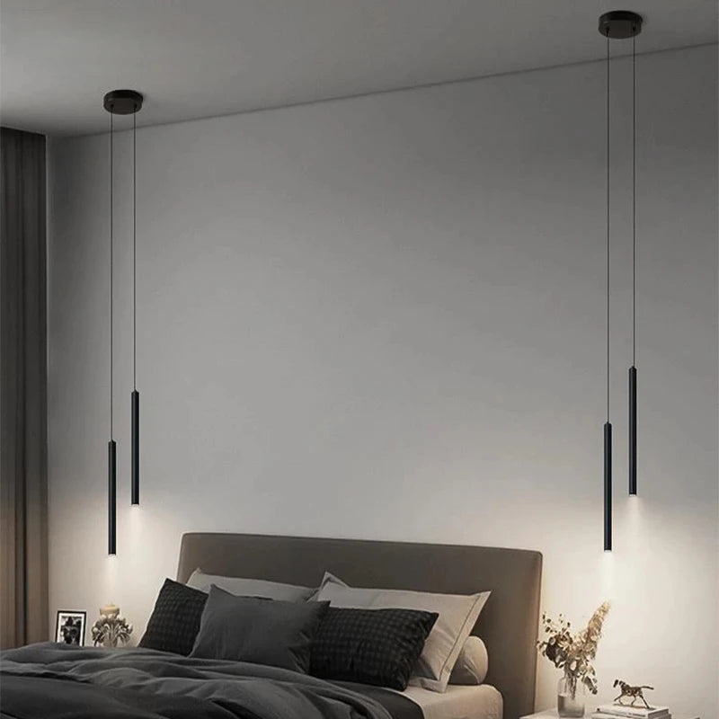 Lámpara Colgante Minimalista de Hierro para Dormitorio