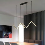 Minimalist Aluminum Pendant Light - Nordic Wave Design