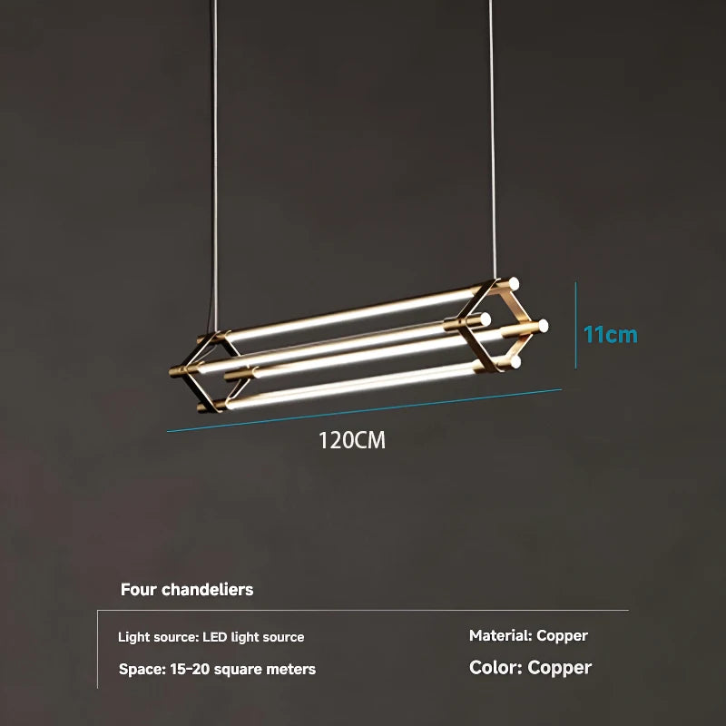 Nordic Copper Pendant Light for Dining Room