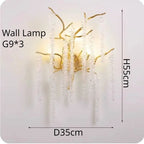 Modern Branch Crystal LED Chandelier Pendant