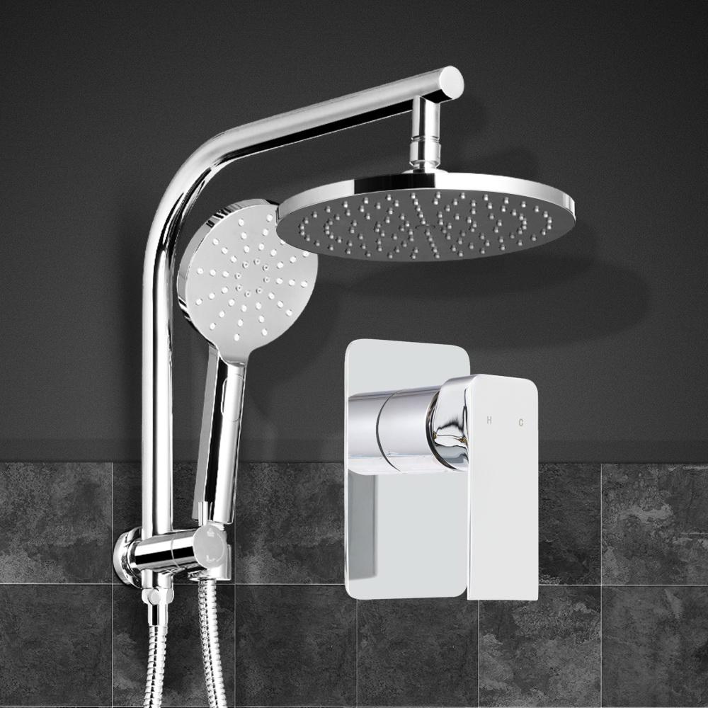 Cefito 9'' Rain Shower Head Set Handheld Round High Pressure Mixer Tap