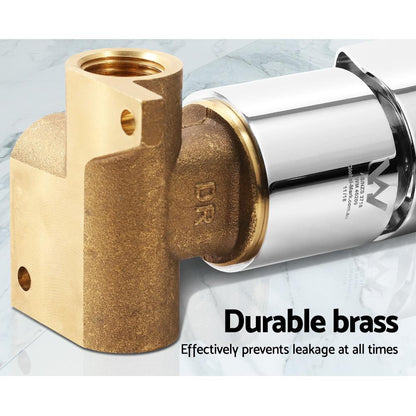 Cefito Shower Mixer Tap Wall Bath Taps Brass Hot Cold Basin Bathroom