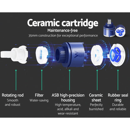 Cefito Bathroom Mixer Tap Faucet Rain Shower head Set Hot And Cold
