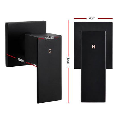 Cefito Shower Twins Tap Wall Bath Taps Brass Hot Cold Basin Bathroom