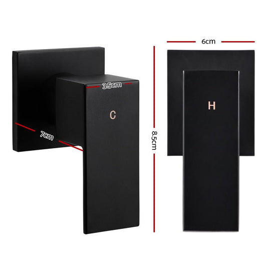 Cefito Shower Twins Tap Wall Bath Taps Brass Hot Cold Basin Bathroom