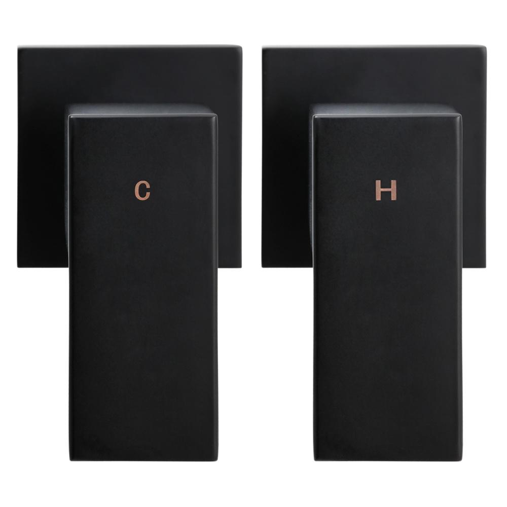 Cefito 8'' Rain Shower Head Wall Arm Square High Pressure Twins Tap