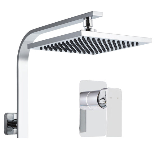 Cefito 8'' Rain Shower Head Wall Arm Square High Pressure Mixer Tap