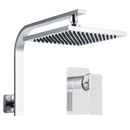 Cefito 8'' Rain Shower Head Wall Arm Square High Pressure Mixer Tap