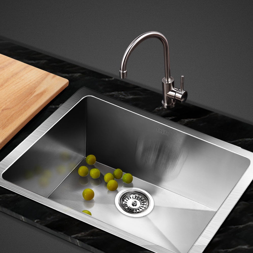 Cefito 51cm x 45cm Stainless Steel Kitchen Sink Under/Top/Flush Mount