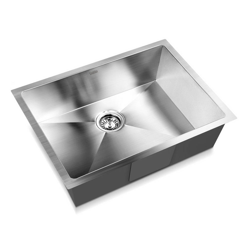 Cefito 60cm x 45cm Stainless Steel Kitchen Sink Under/Top/Flush Mount