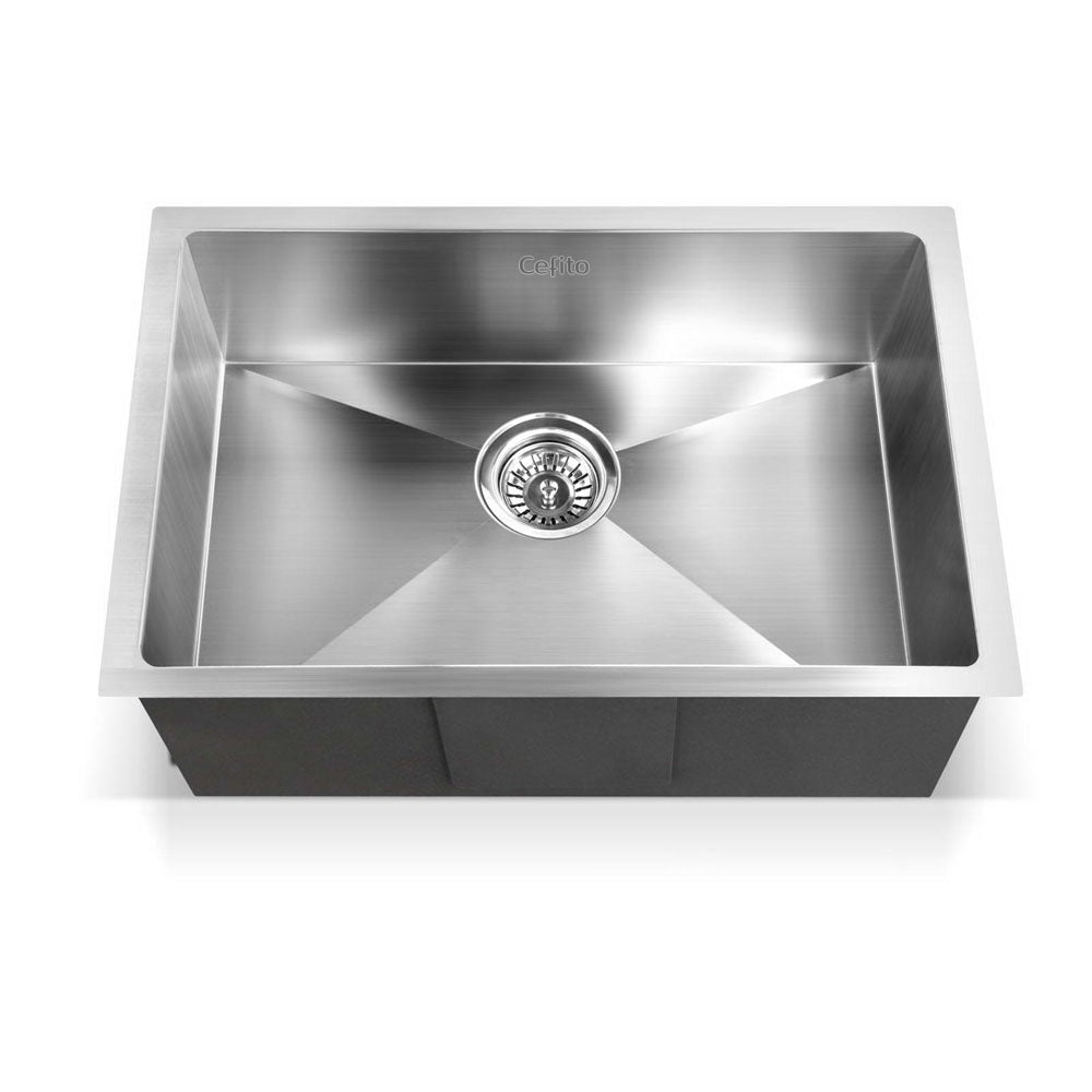 Cefito 60cm x 45cm Stainless Steel Kitchen Sink Under/Top/Flush Mount