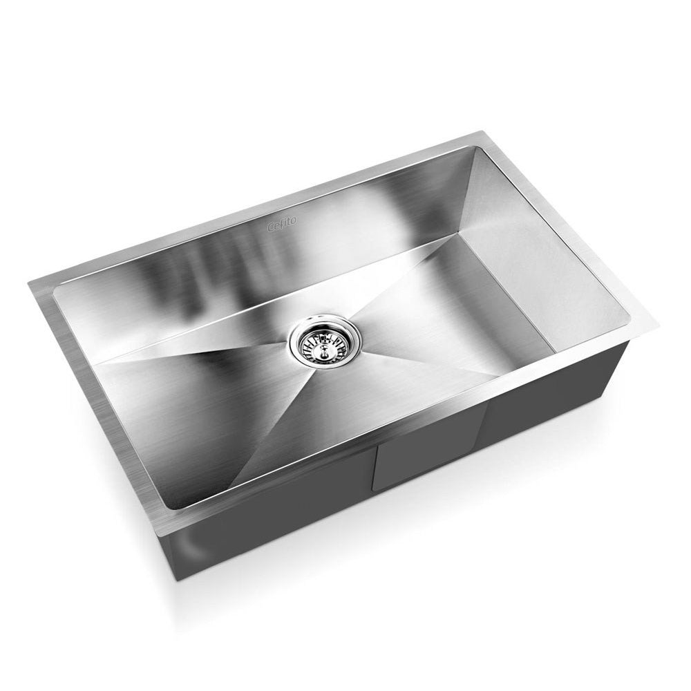 Cefito 70cm x 45cm Stainless Steel Kitchen Sink Under/Top/Flush Mount