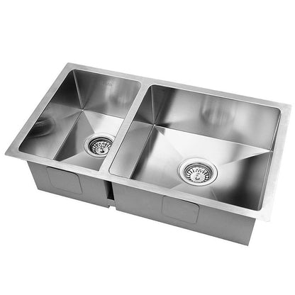 Cefito 71cm x 45cm Stainless Steel Kitchen Sink Under/Top/Flush Mount