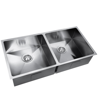 Cefito 86.5cm x 44cm Stainless Steel Kitchen Sink Under/Top/Flush