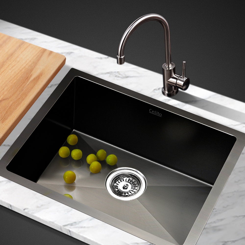 Cefito 30cm x 45cm Stainless Steel Kitchen Sink Under/Top/Flush Mount