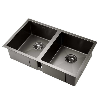Cefito 77cm x 45cm Stainless Steel Kitchen Sink Under/Top/Flush Mount