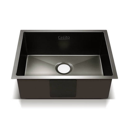 Cefito 60cm x 45cm Stainless Steel Kitchen Sink Under/Top/Flush Mount