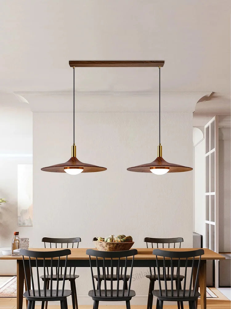 Nordic Wood Pendant Light for Dining Room