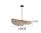 Bohemian Rattan Pendant Light Woven Hanging Lamp