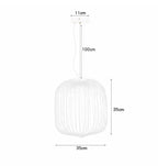 Italian Spokes Wire Cage Pendant Light in Gold for Staircase and Lobby