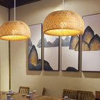Bohemian Rattan Woven Pendant Light 26cm
