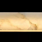 Minimalist Marble LED Pendant Light Linear Hanging