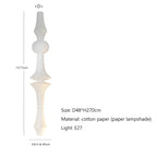 Wabi Sabi Rice Paper Style Totem Pendant Light for Staircase and Living Room