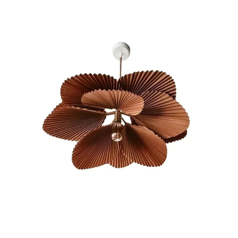 Lámpara colgante de papel bohemio - Diseño floral