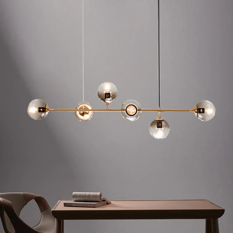 Minimalist Glass Pendant Light for Dining Room