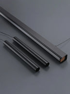 Minimalist Black Aluminum Linear Pendant Light