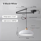 Nordic Iron Swing Arm Pendant Light for Dining Room