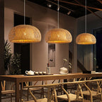 Bohemian Rattan Woven Pendant Light 26cm