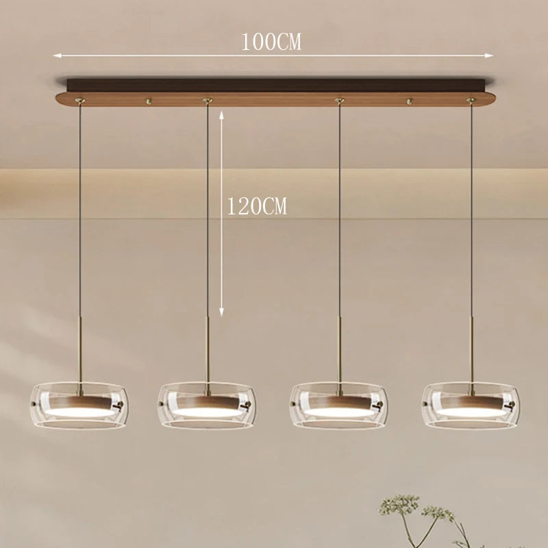 Lámpara Colgante Nórdica de Cristal para Comedor