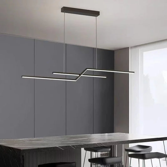 Nordic LED Pendant Light Z-Shaped Iron Dining