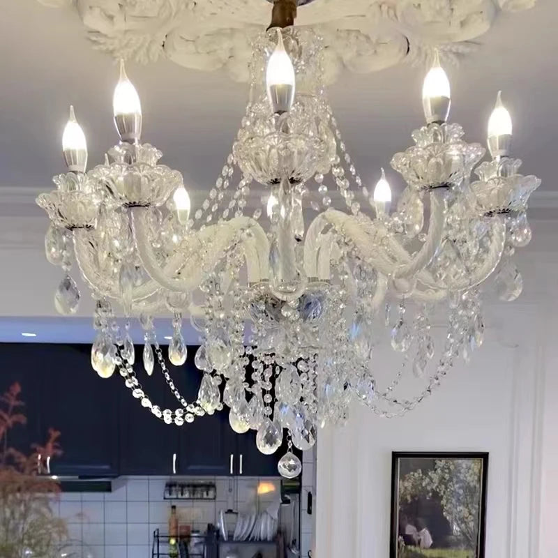Crystal Chandelier Modern Minimalist Dining Room Lamp