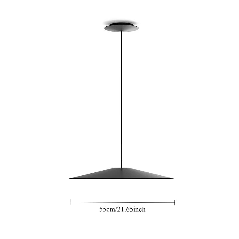 Minimalist Iron Pendant Light - Nordic Flying Saucer Design
