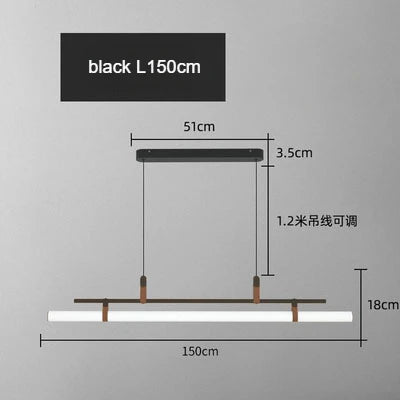 Nordic Brass Pendant Light with Leather Accents