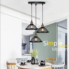 Industrial Black Iron Mesh Pendant Light for Dining